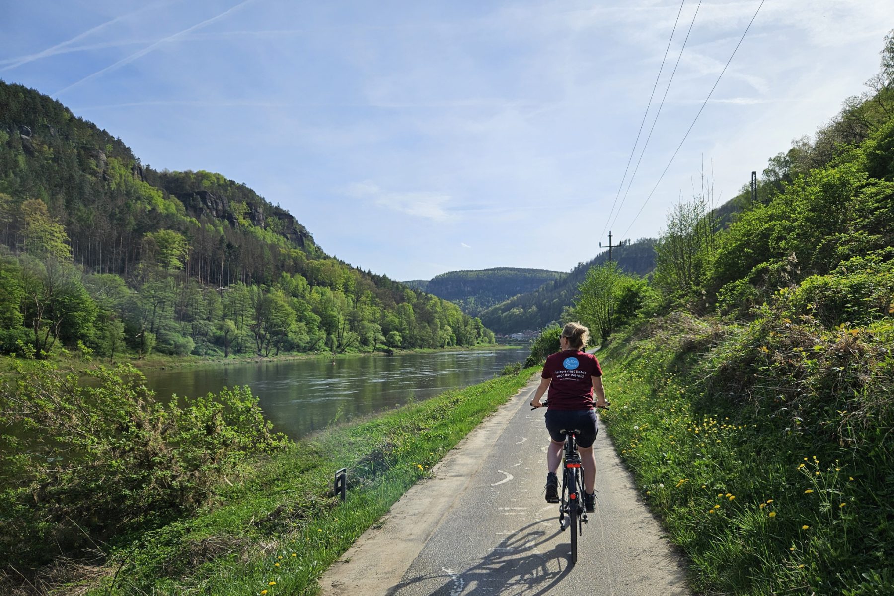 Fietsreizen Europa, fietsen langs de Elbe, Tsjechië.